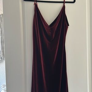 Jenny yoo red velvet dress